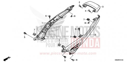 CAPOT ARRIERE MSX125F de 2015